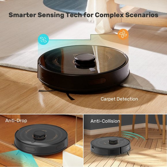 Verefa L11 Pro Self-Emptying Robot Vacuum 2700Pa, LIDAR Navigation Robot Vacuum - Picture 2 of 16